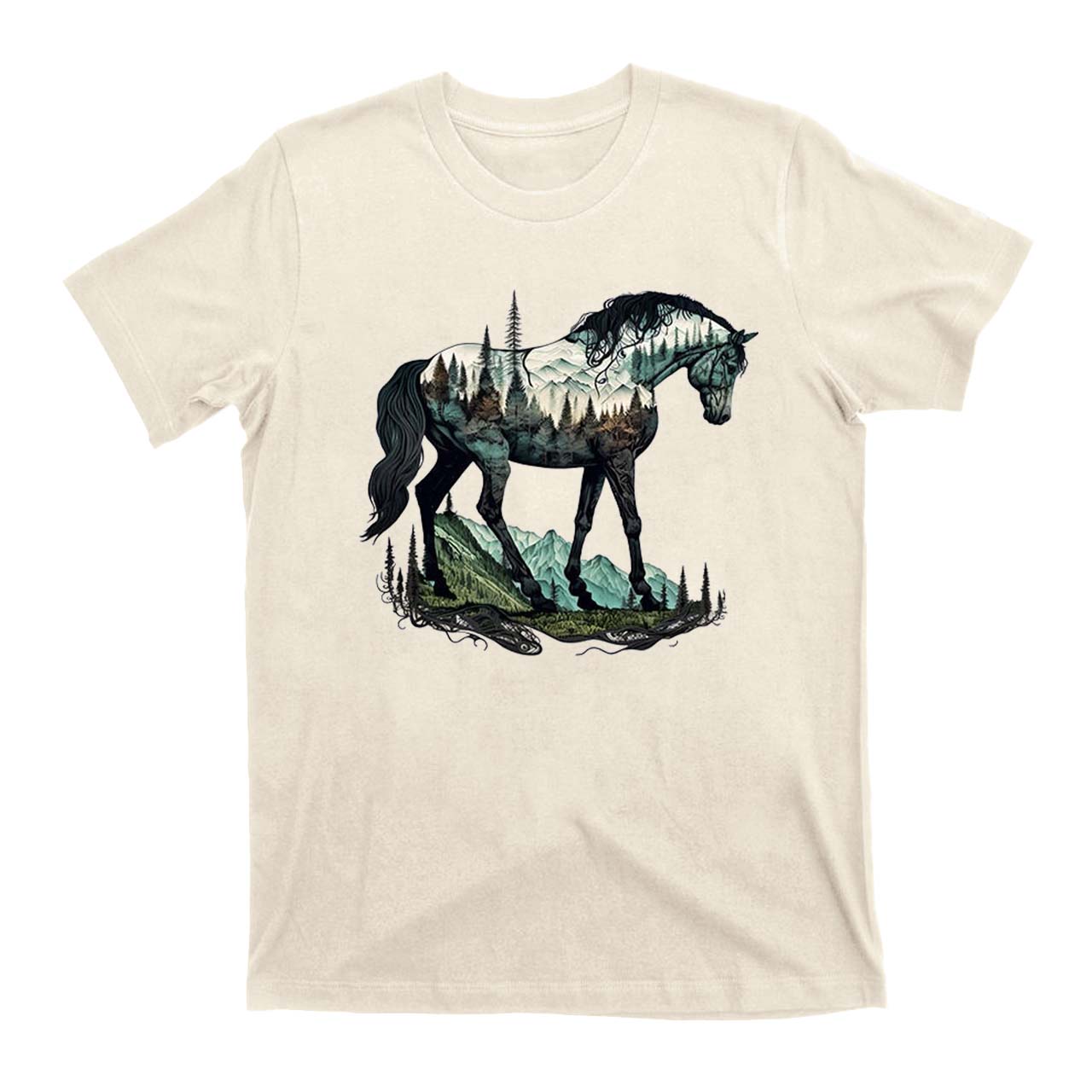 Horse And Forest Cowboy T-Shirts