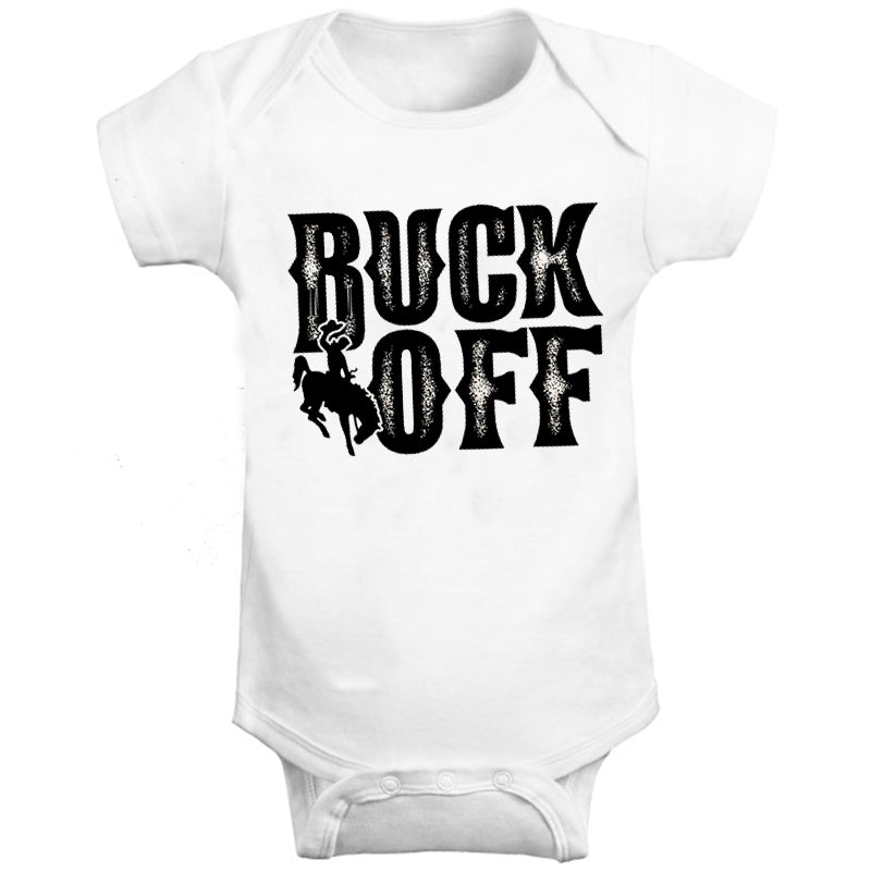 Buck Off Western Theme Baby Bodysuit