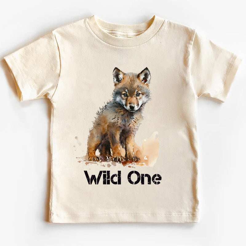 Wild One Wolf Kids T-shirt