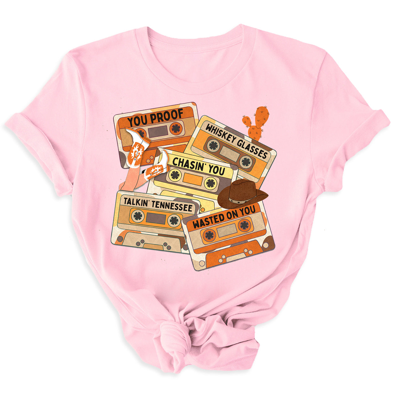 Country Music Cassette Tapes Retro Tees