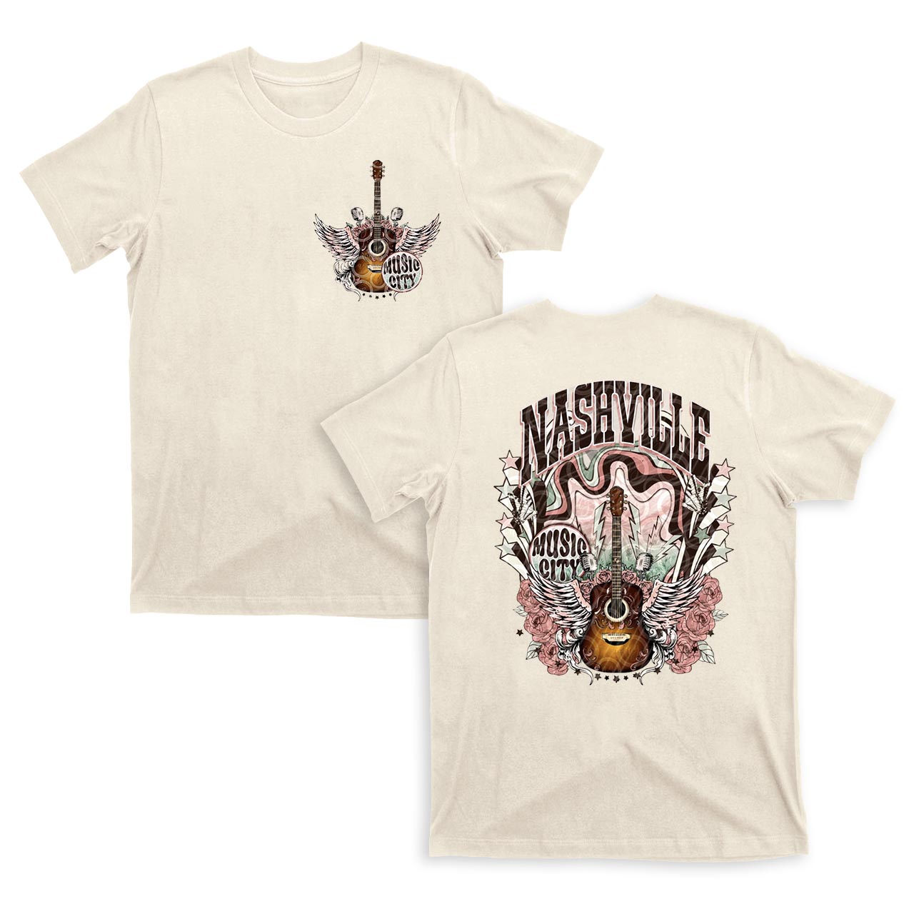 Western Nasville Music City Country Cowboy T-Shirts