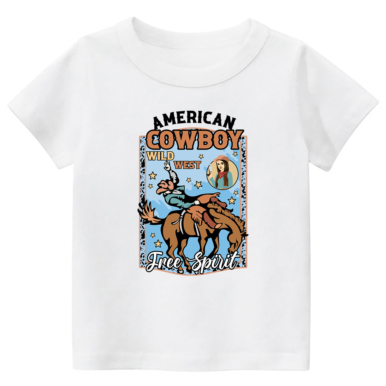 American Cowboy Free Spirit Cowboy Kids T-shirt