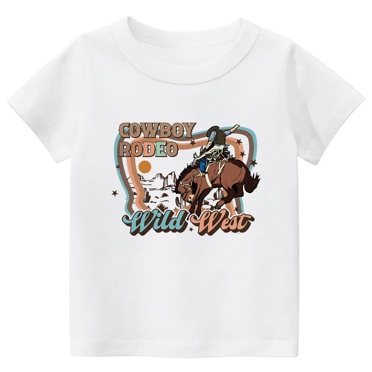 Cowboy Rodeo Wild West Cowboy Kids T-shirt