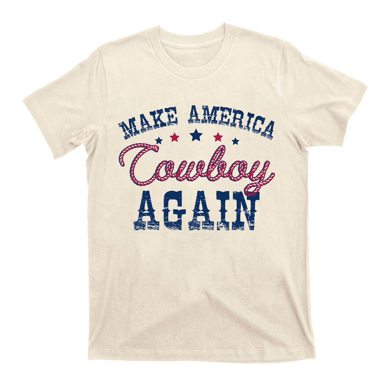 Make America Cowboy Again Hemp Rope Cowboy T-Shirts