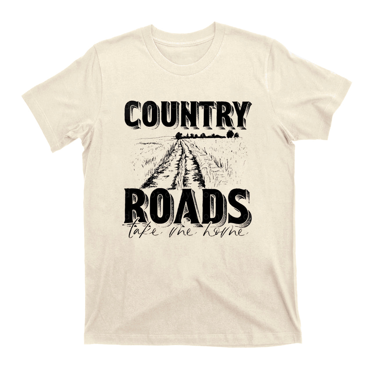 Country Roads Take Me Home Country Cowboy T-Shirt