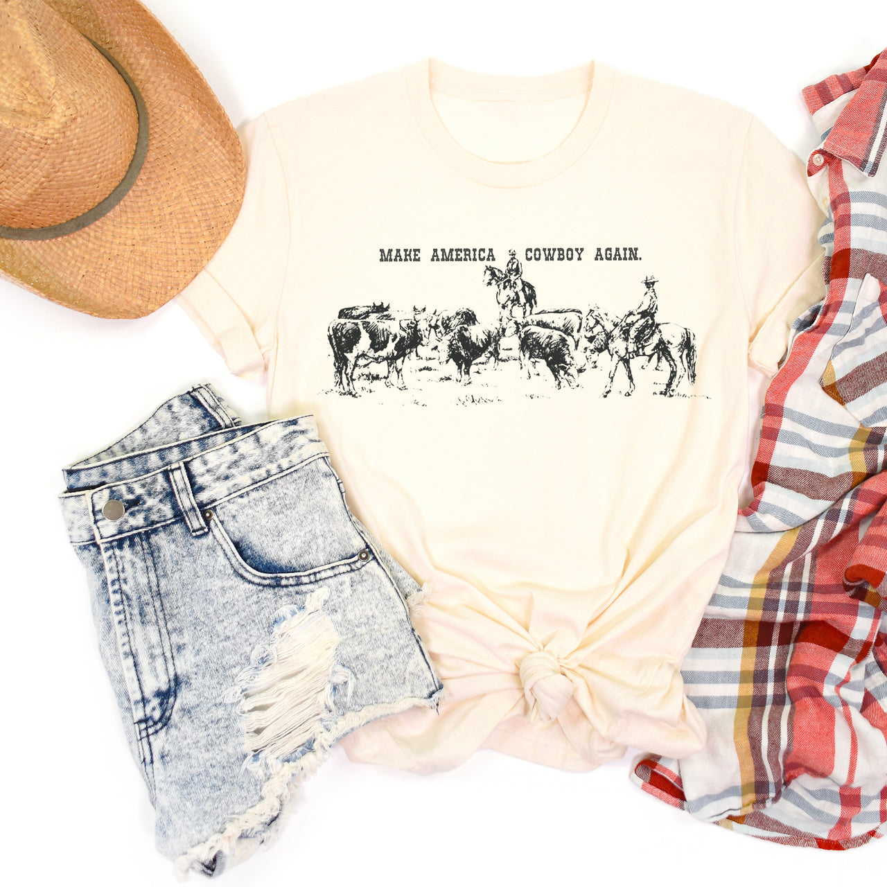 Make America Cowboy Again Patriotic Shirt