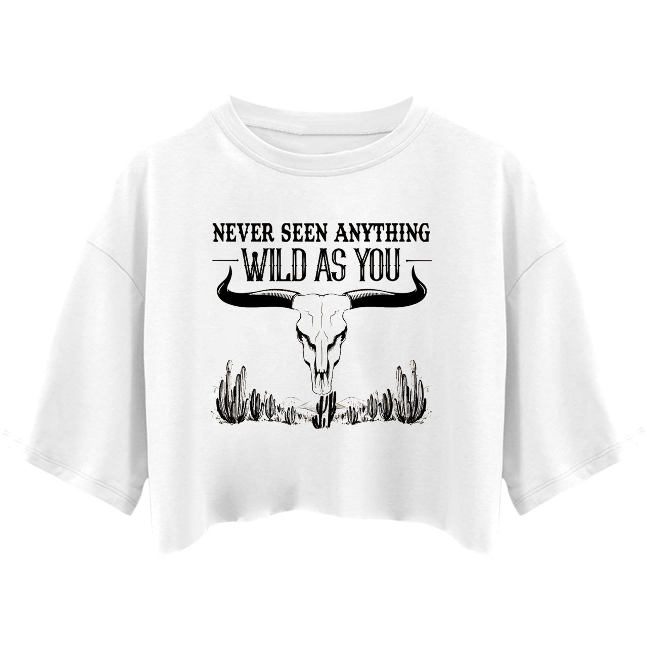 Never Seen Anything Wild As You Western Cowboy Crop Top
