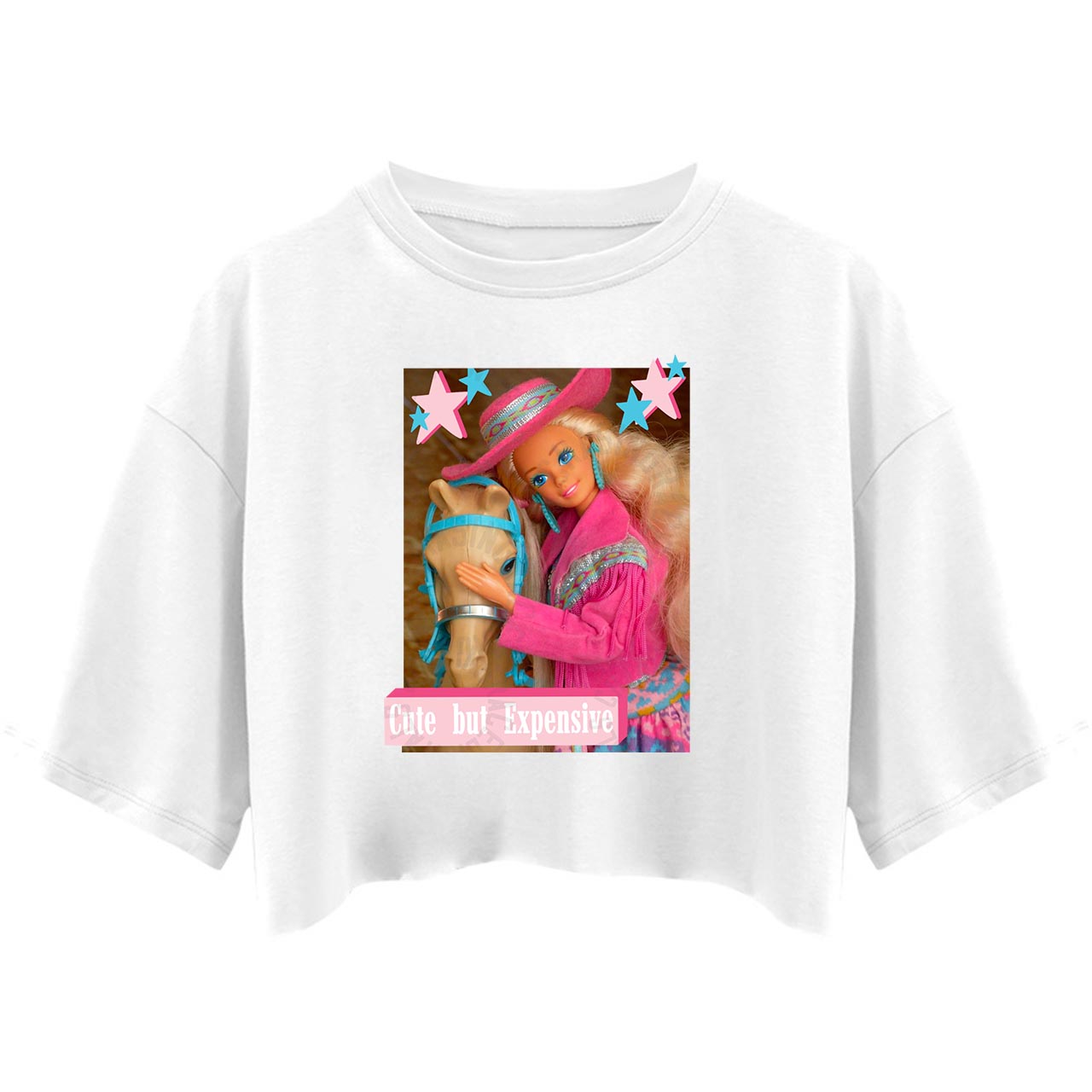 Cute But Expensive Retro Cowboy Crop Top