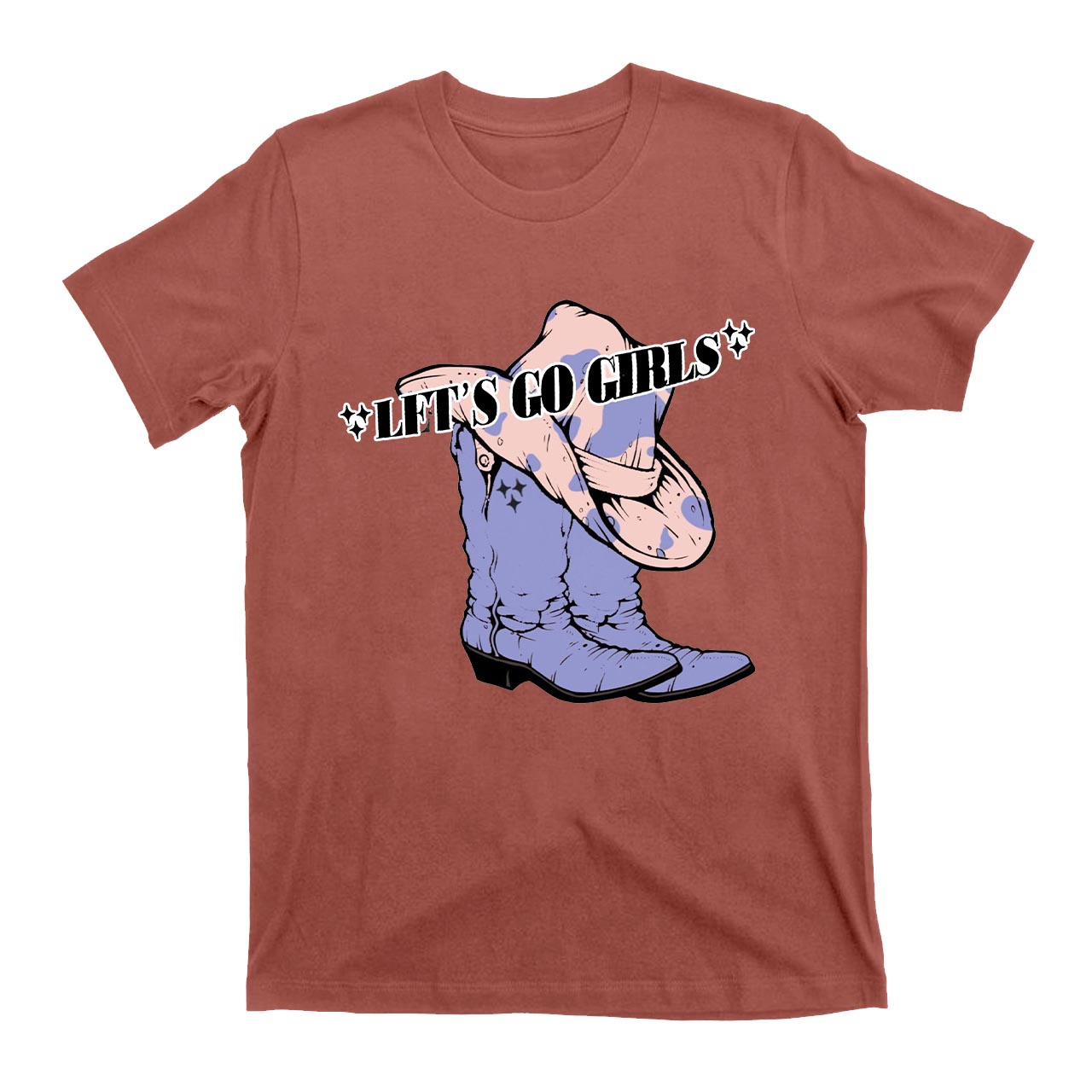 Let’s Go WIth These Boots Girls Cowboy T-Shirts