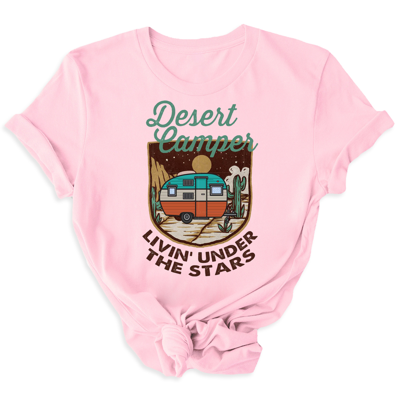 Desert Camper Livin' Under The Stars Cowboy Tees