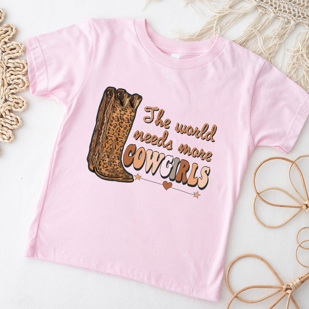 The World Needs More Cowgirls Vintage Kids T-shirt