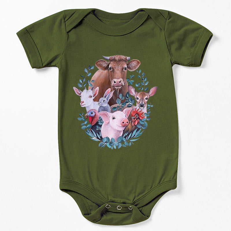 Farm Friends Baby Bodysuit