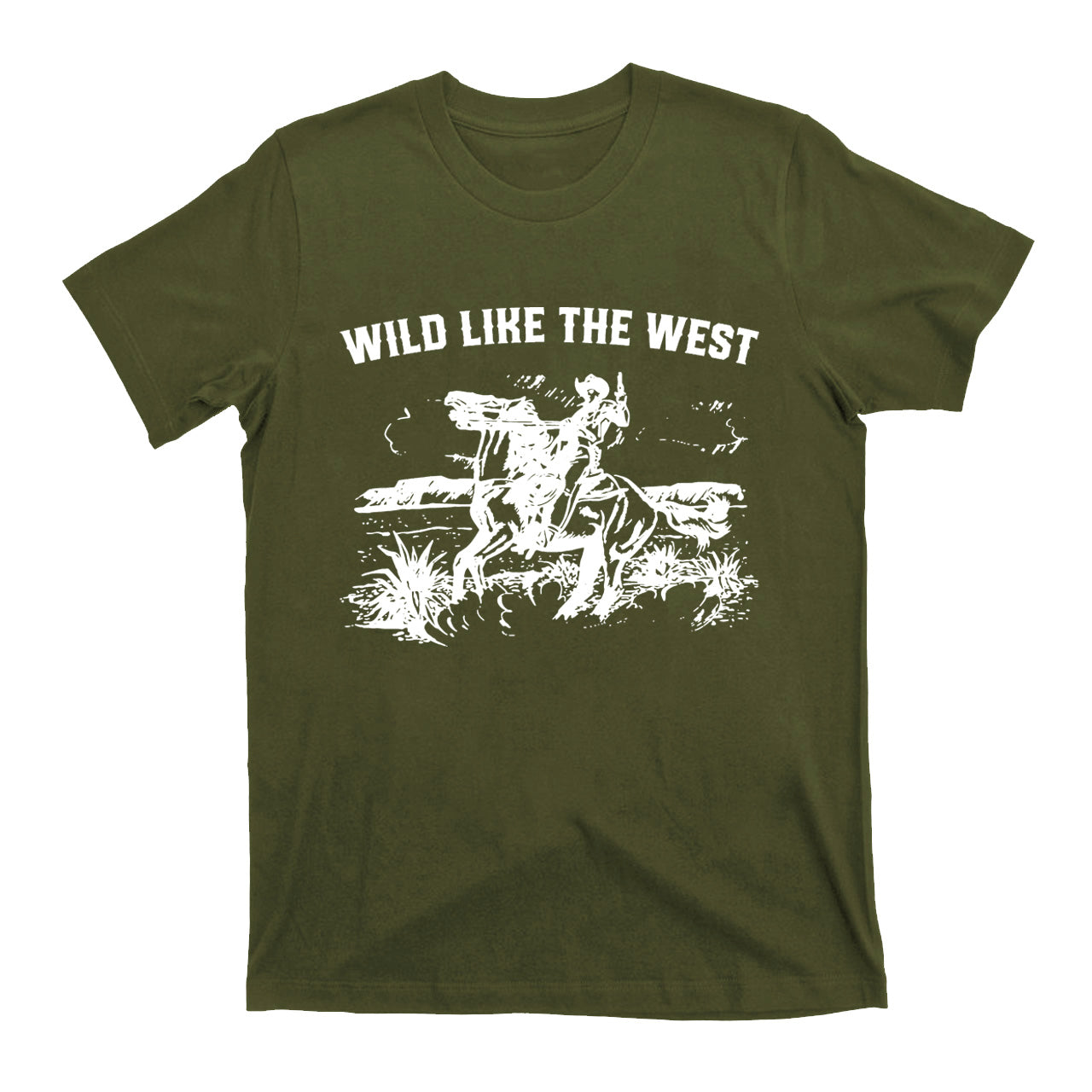 Wild Like The West Cowboy T-shirts