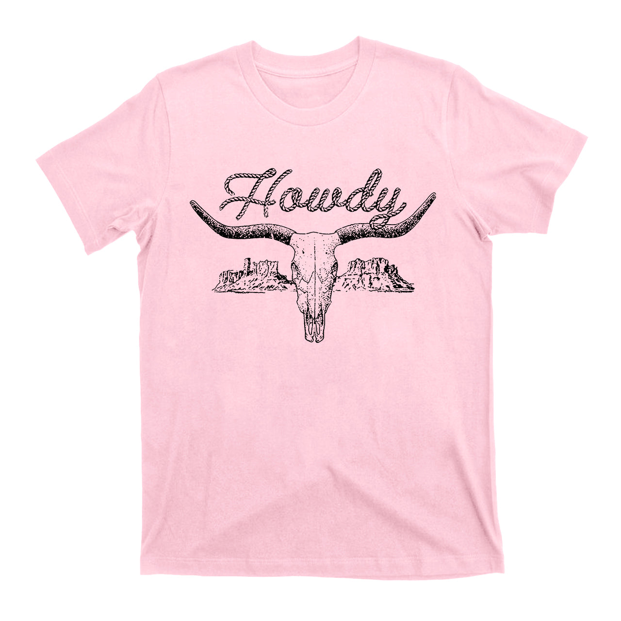 Western Ropes Bull Skull Shirts