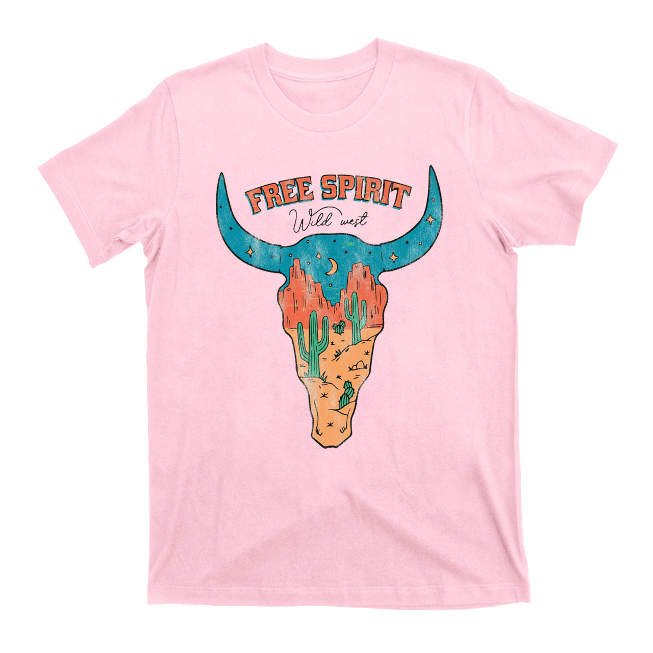 Vintage Western Free Spirit Distressed T-Shirts