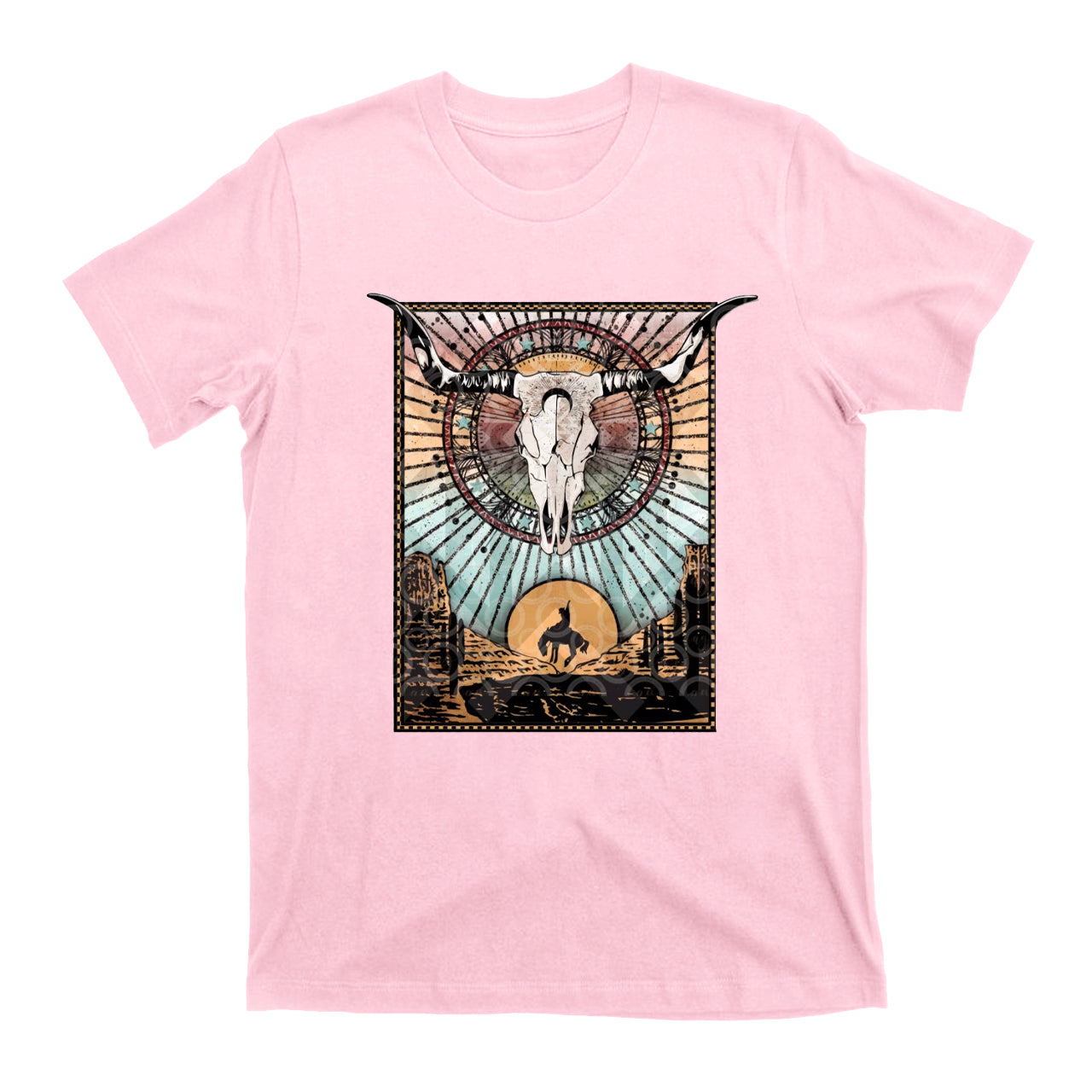 Western Boho Skull Desert Boho Skull Cowgirl Shirts