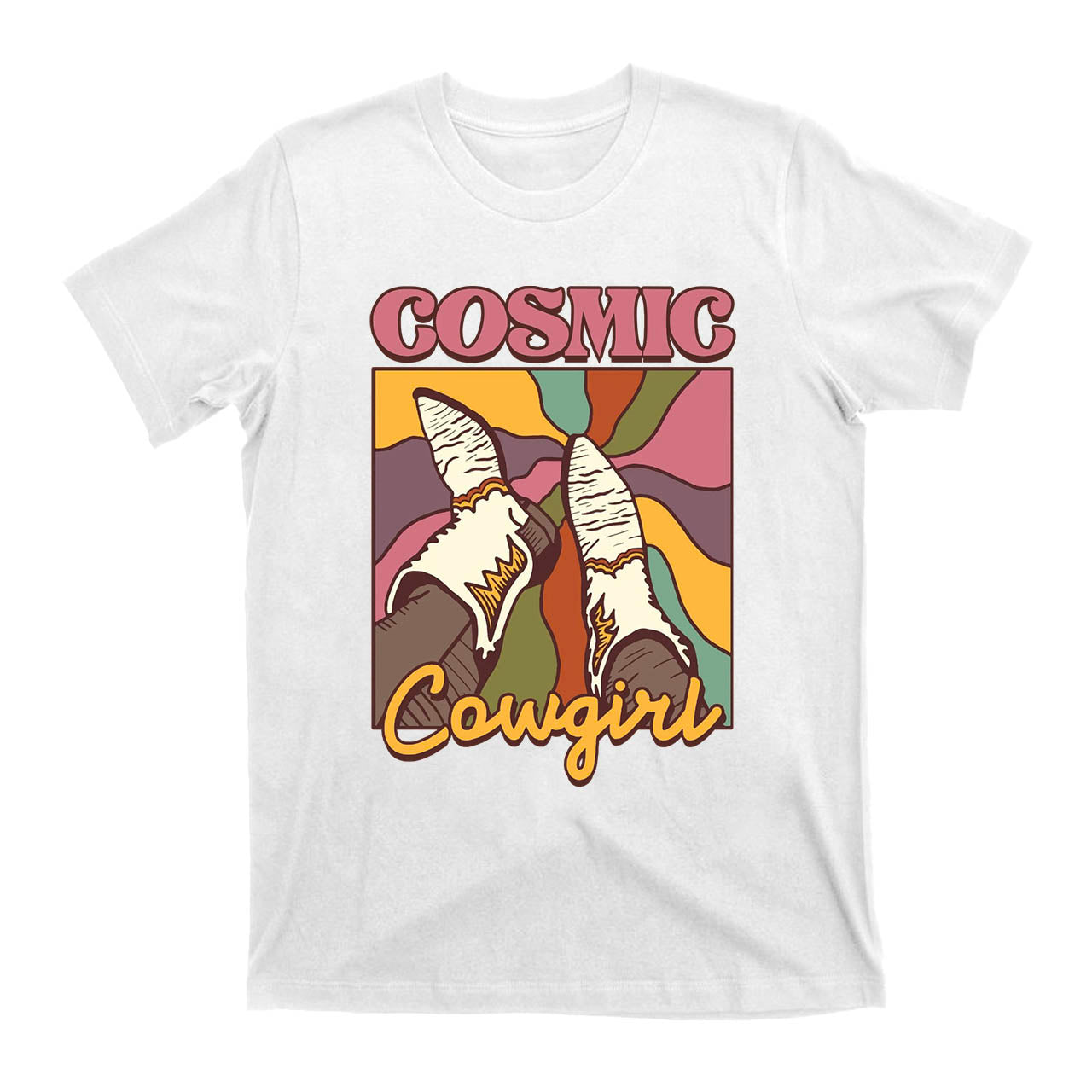 Cosmic Cowgirl Boots Cowboy T-Shirts