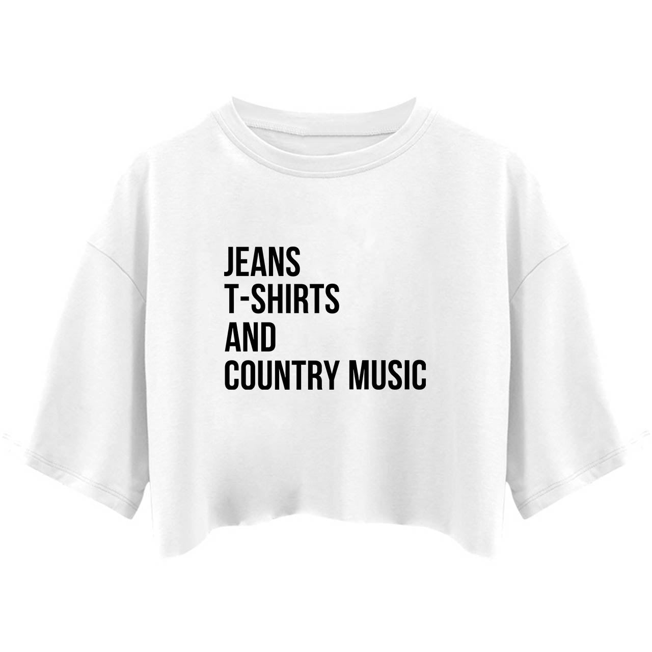 Country Music Lover Cowboy Crop Top