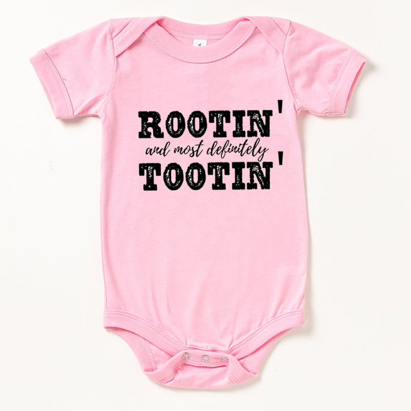 Rootin And Most Definitely Tootin Baby Bodysuit