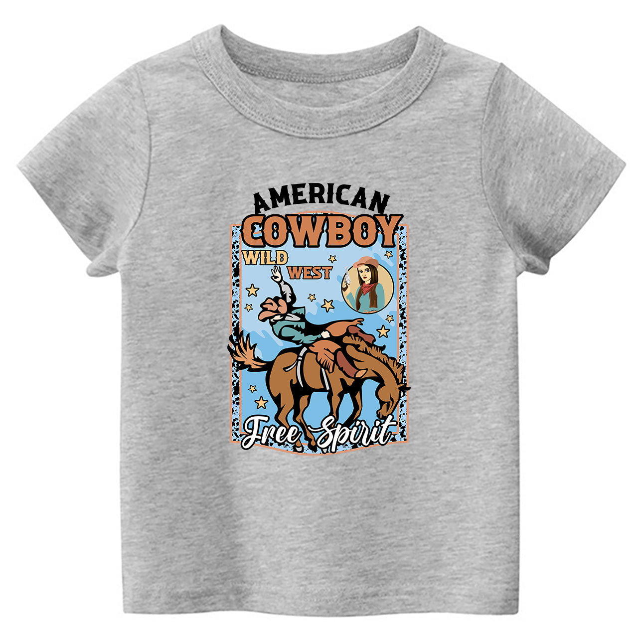 American Cowboy Free Spirit Cowboy Kids T-shirt