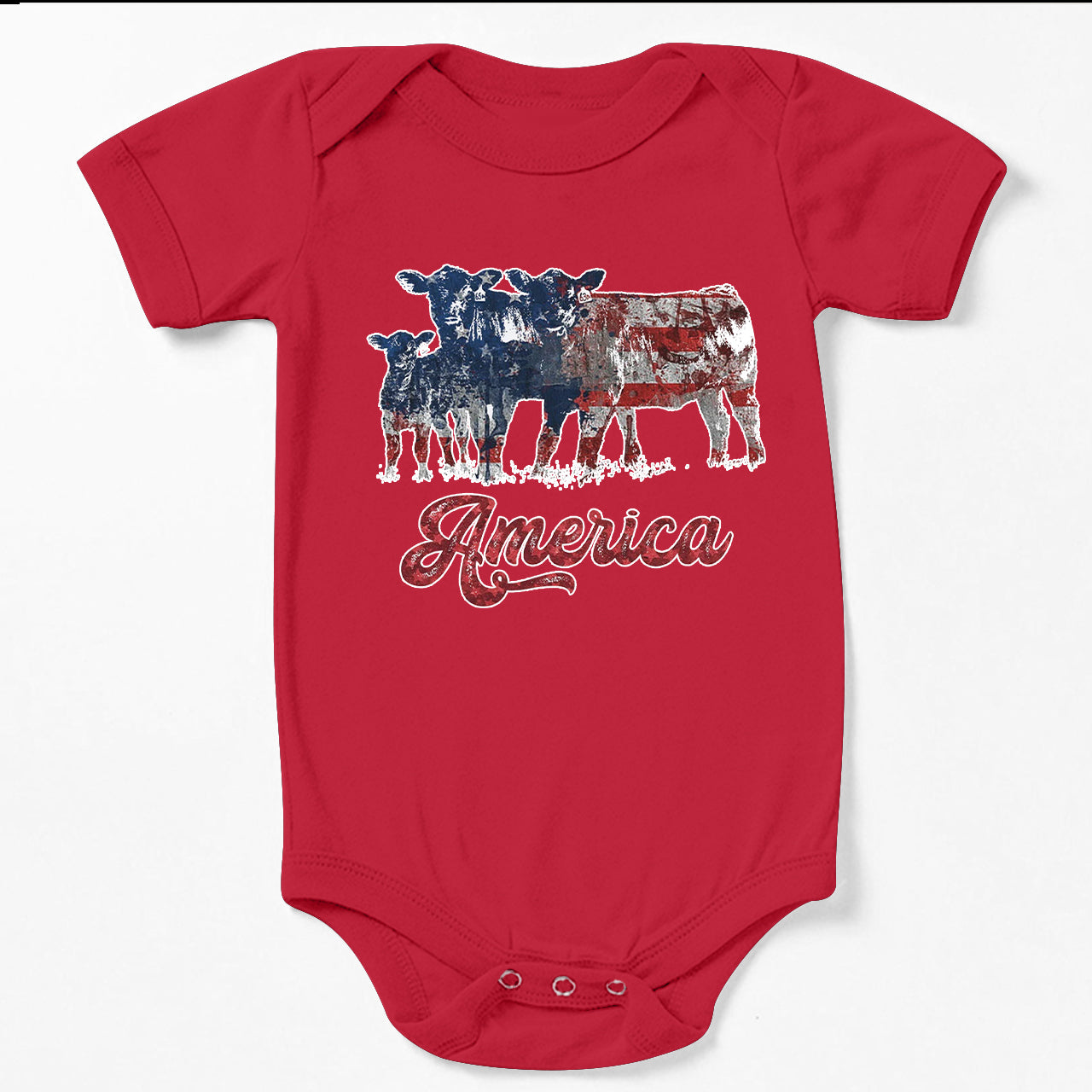 America 4th Of July Memorial Day Baby Bodysuit