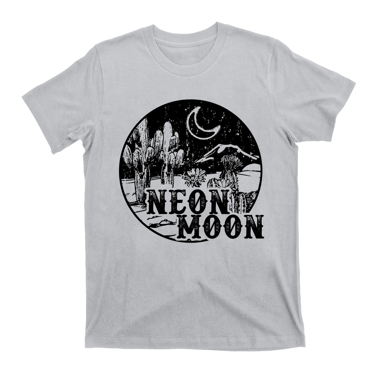 Black And White NEON MONN Western Rodeo T-Shirt