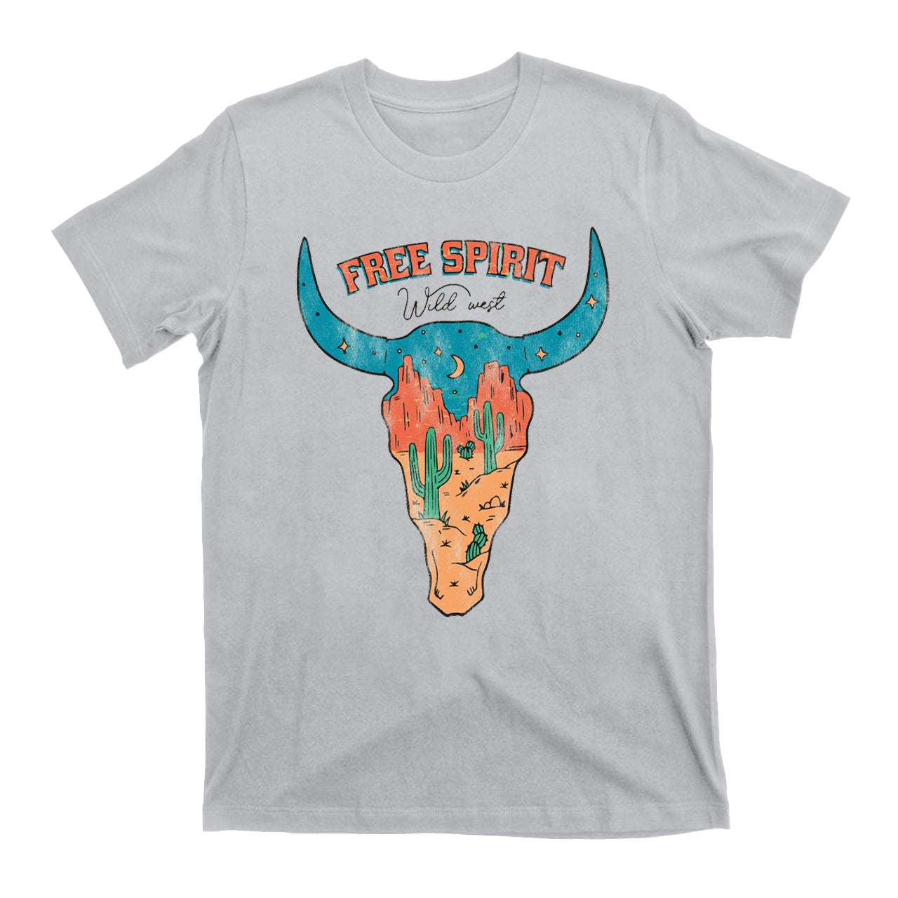 Vintage Western Free Spirit Distressed T-Shirts