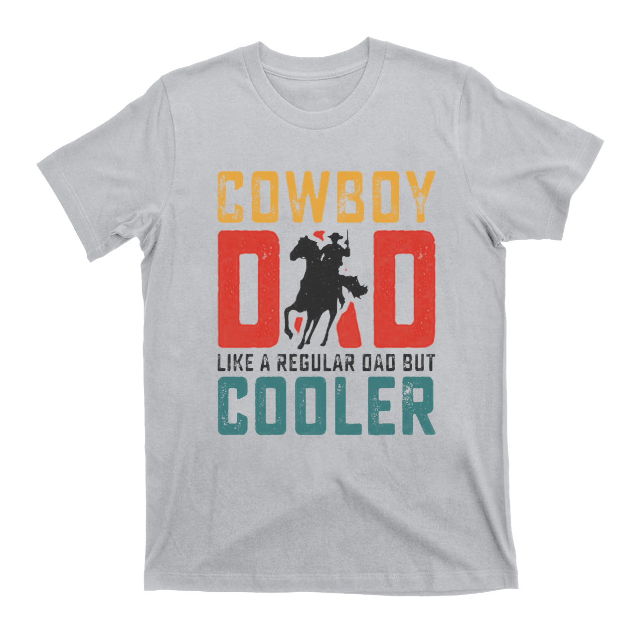 Cowboy Dad Like A Regular Dad But Cooler Vintage Cowboy T-Shirt