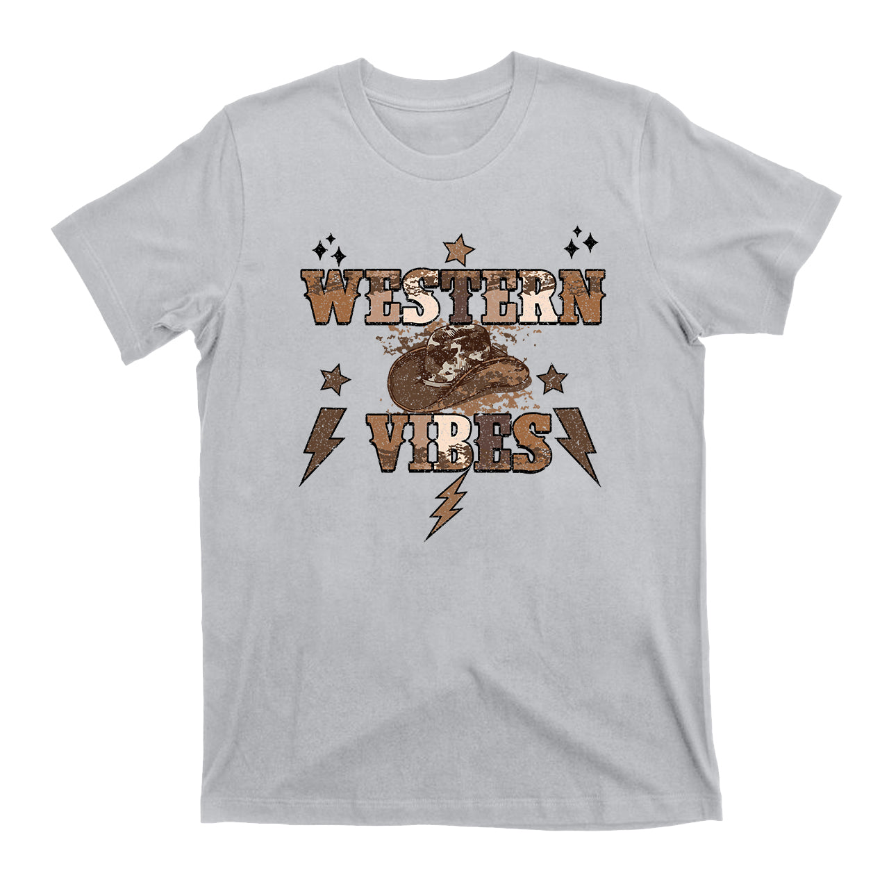 Western Hat Vibes T-Shirt For Cowboy