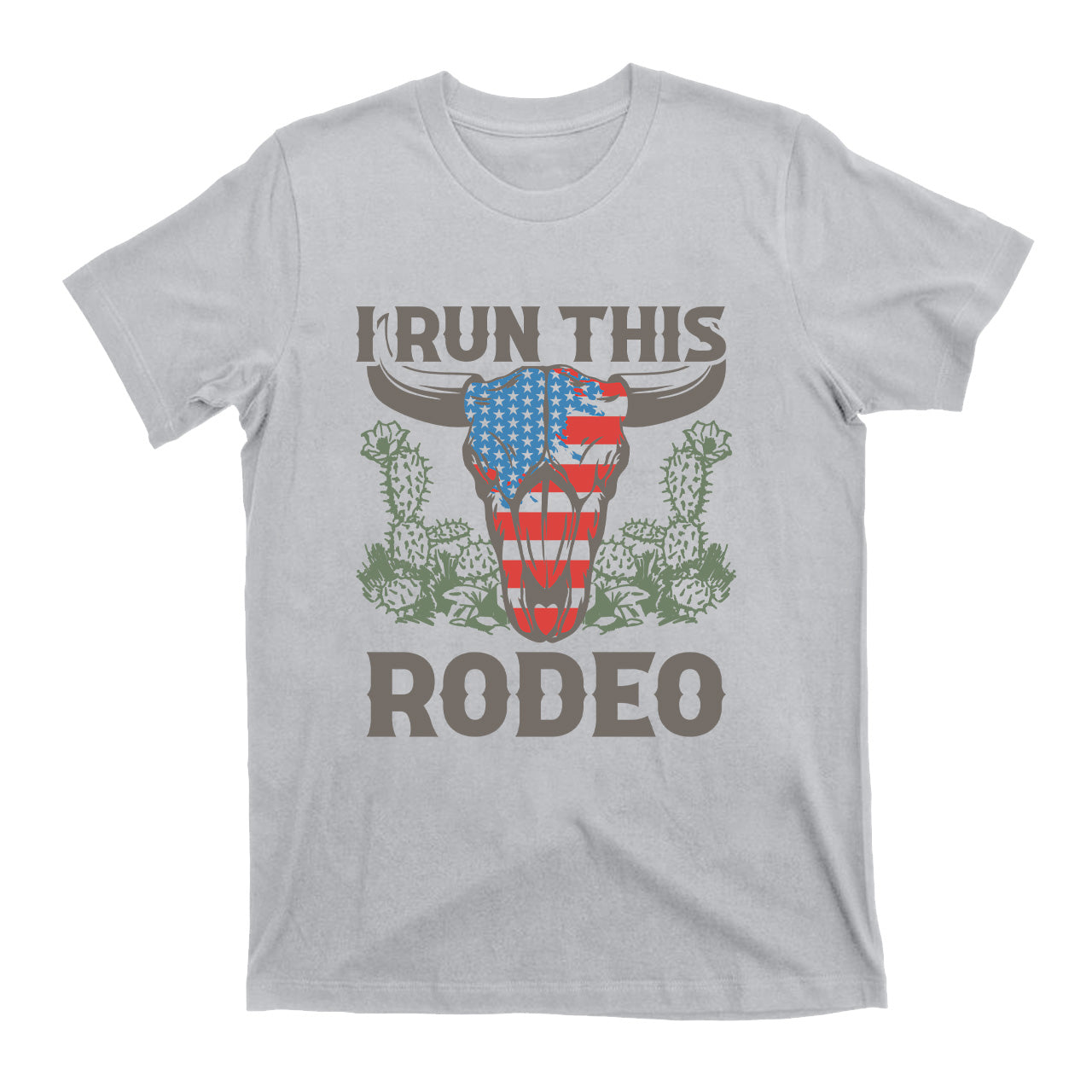 I Run This Rodeo America Cow T-Shirts