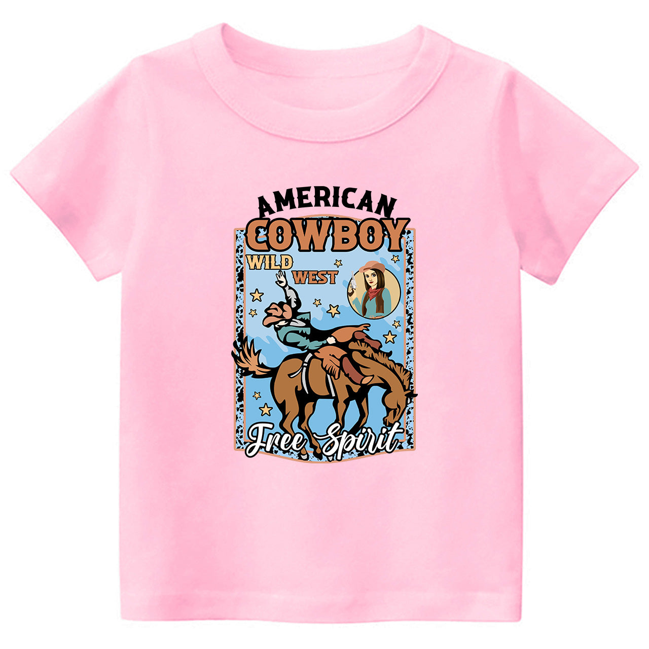 American Cowboy Free Spirit Cowboy Kids T-shirt