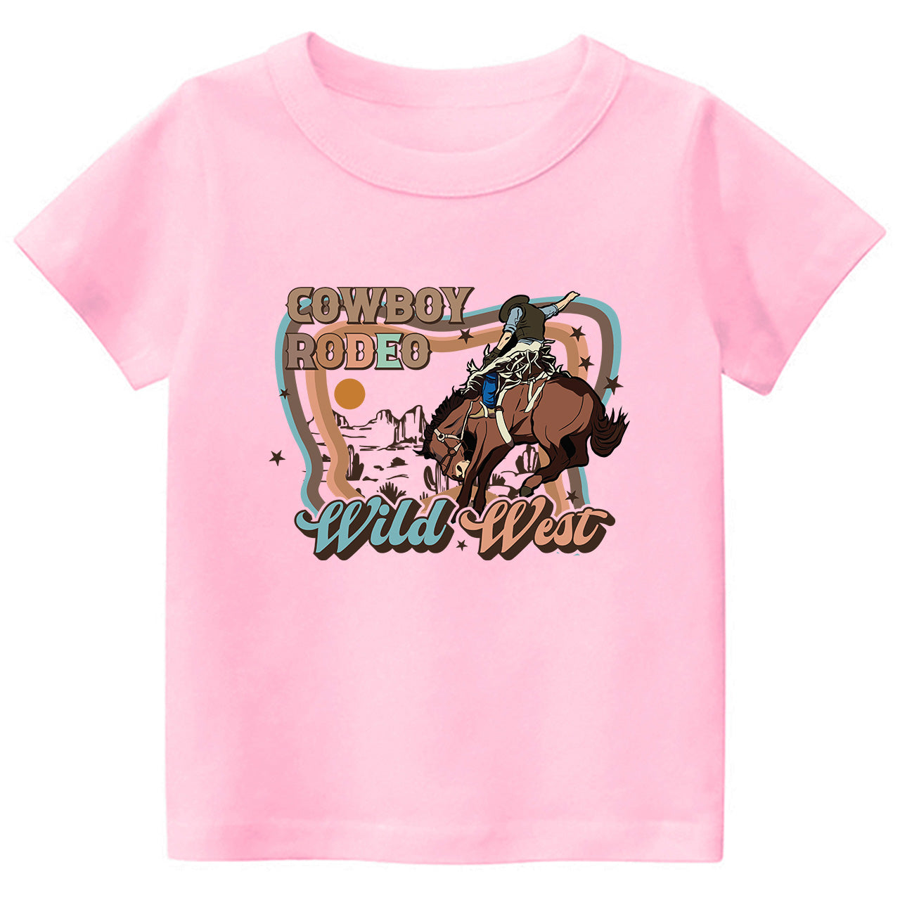 Cowboy Rodeo Wild West Cowboy Kids T-shirt