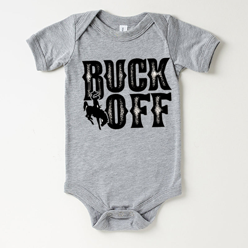 Buck Off Western Theme Baby Bodysuit
