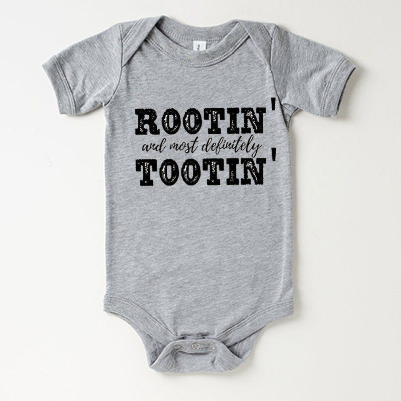 Rootin And Most Definitely Tootin Baby Bodysuit