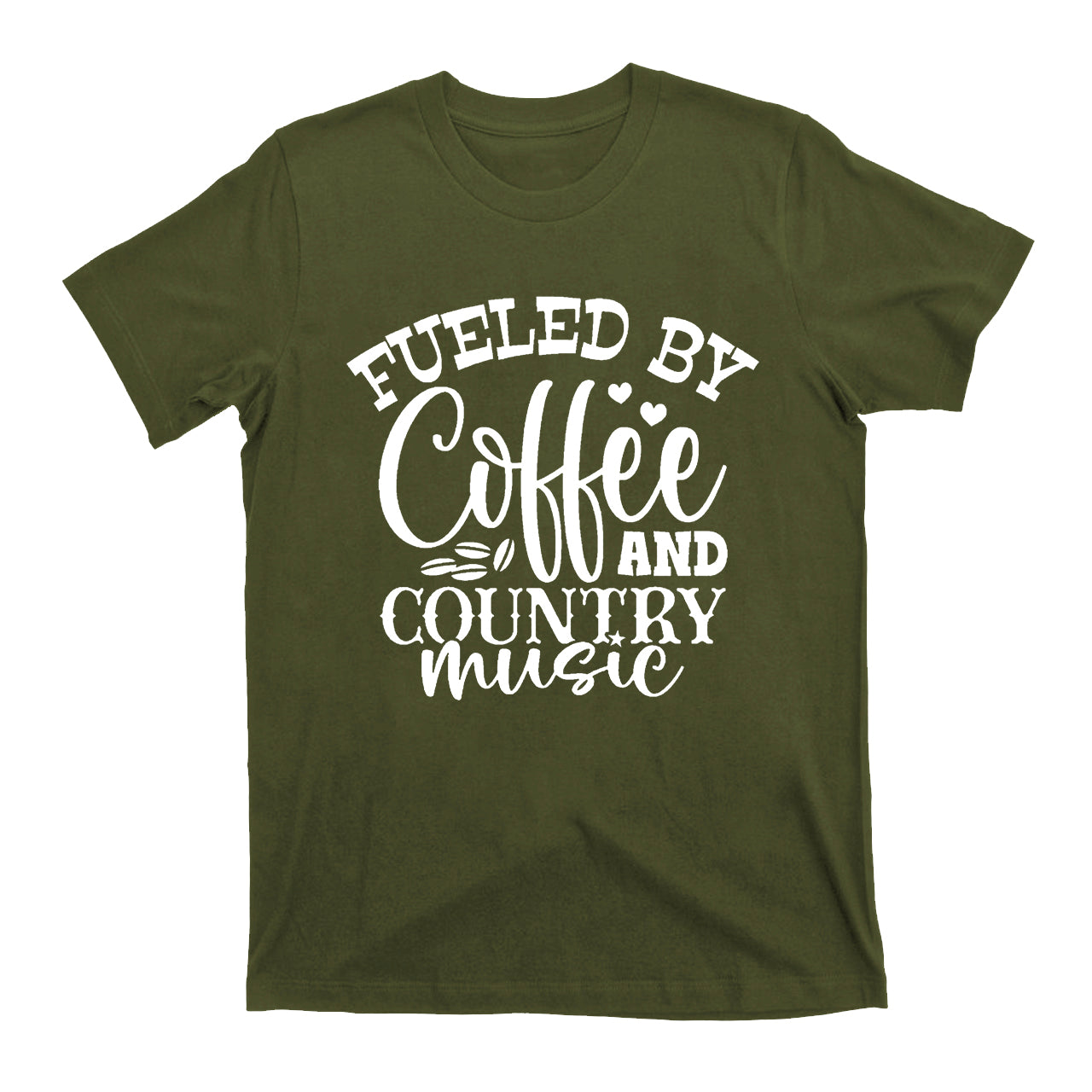Fueled By Coffee And Country Music Cowboy T-Shirts