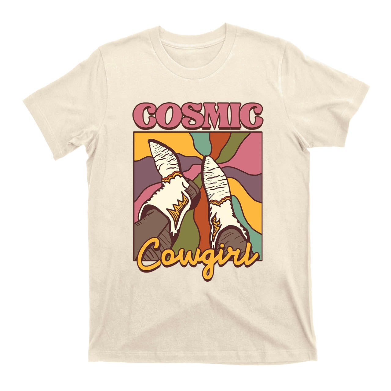 Cosmic Cowgirl Boots Cowboy T-Shirts