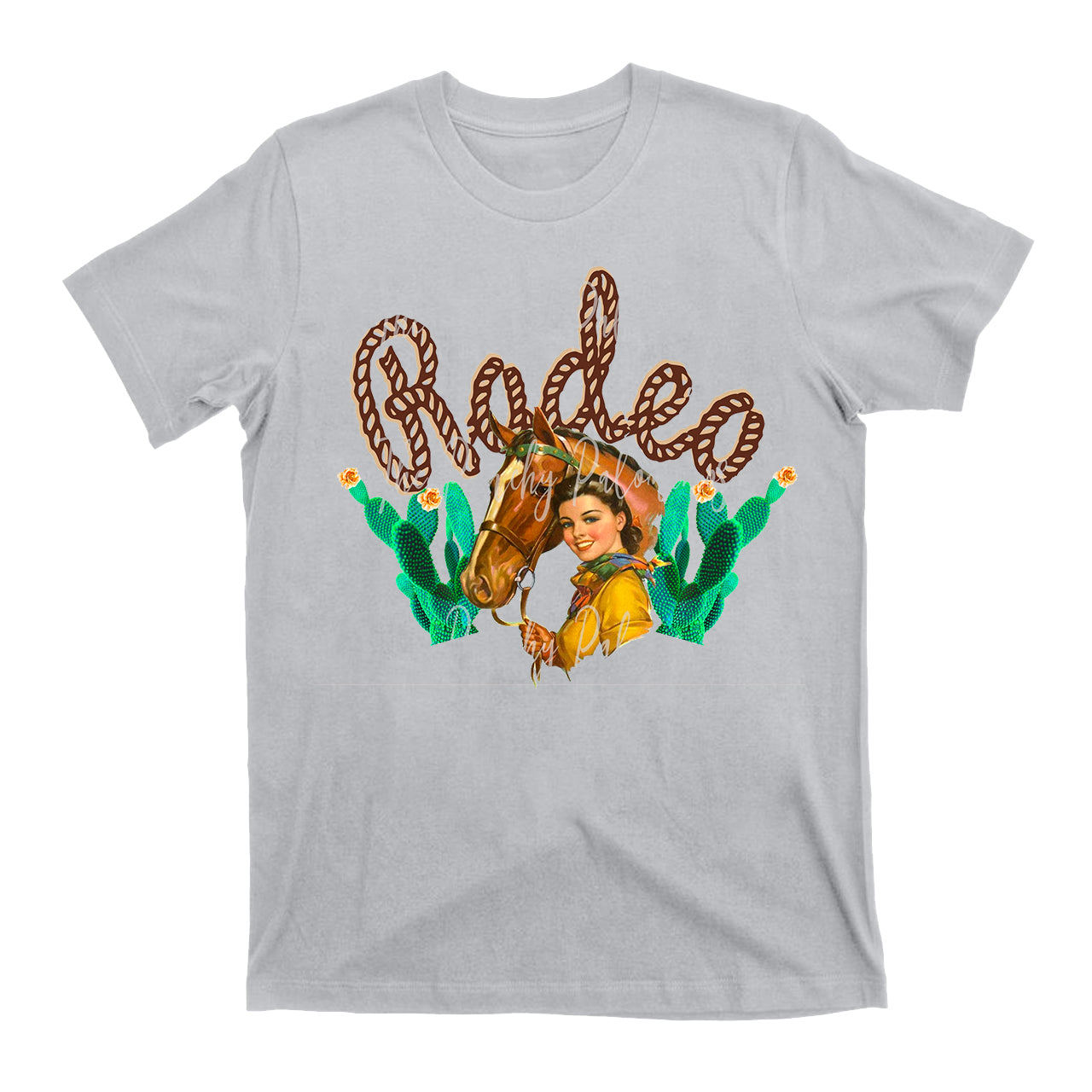 Vintage Retro Rodeo Cowgirl T-Shirts