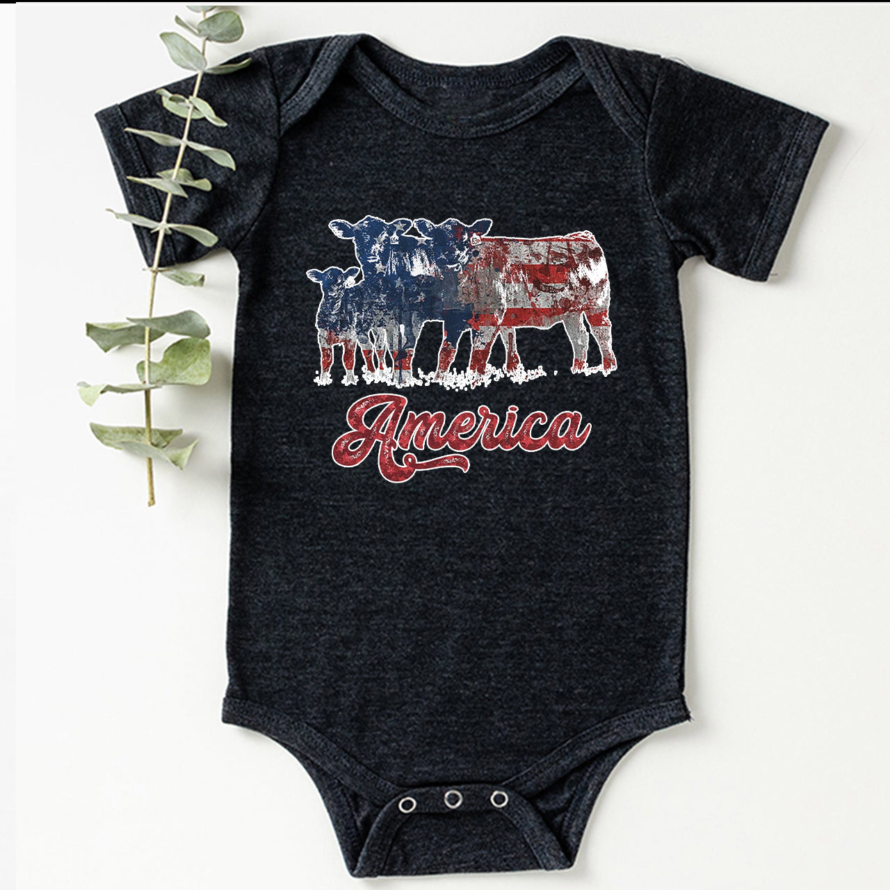 America 4th Of July Memorial Day Baby Bodysuit