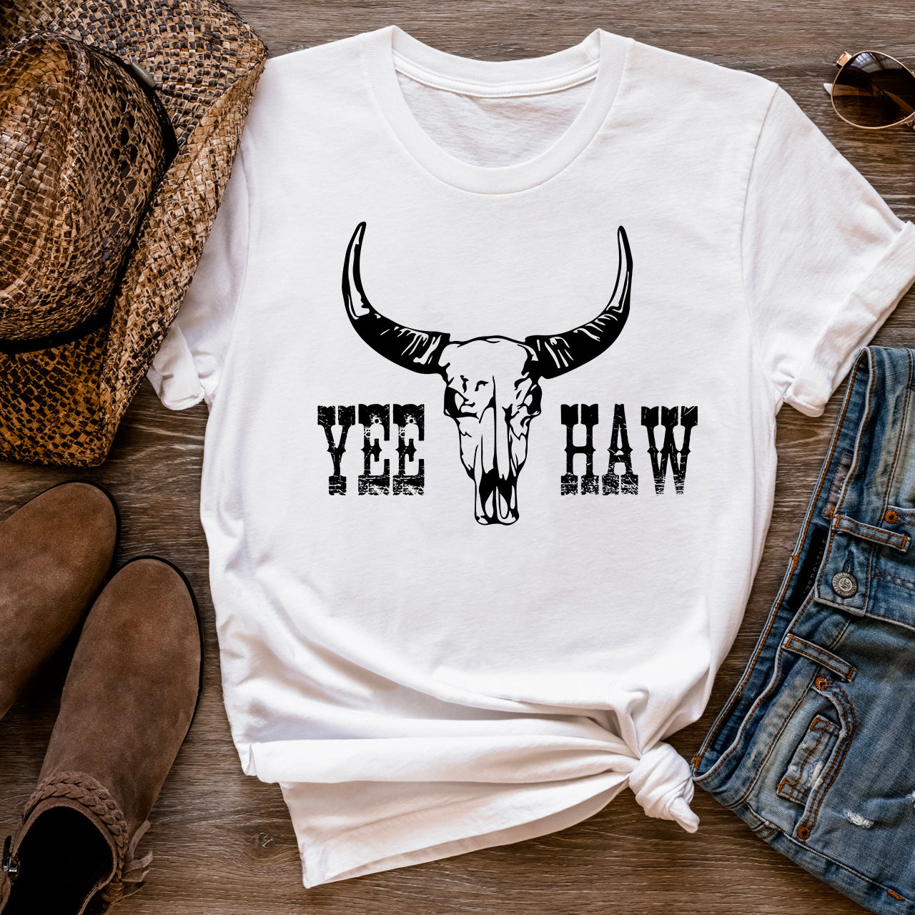 Western Desert Vibes Cowboy Tee