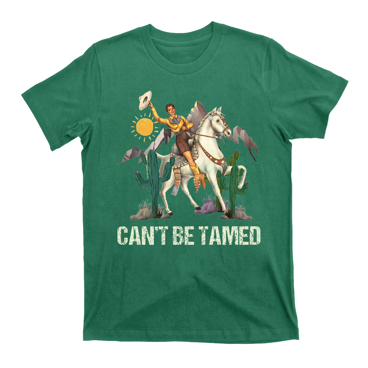 Can't Be Tamed Cowboy T-shirts