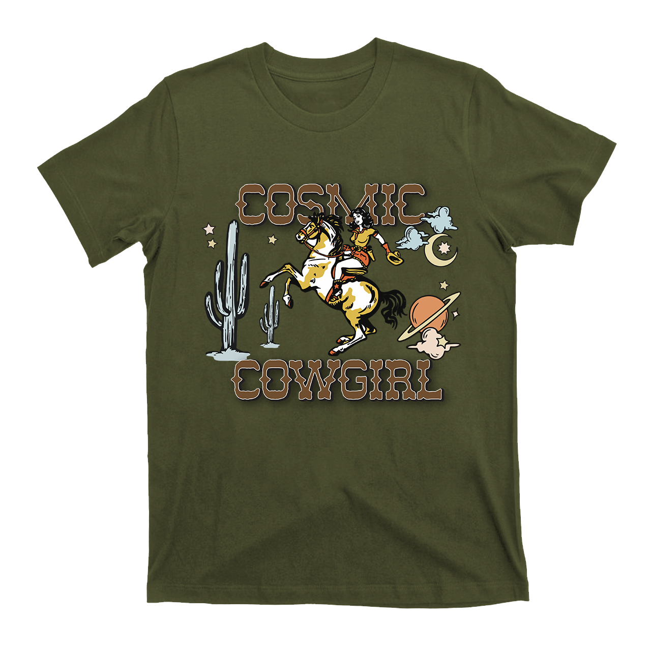 Cosmic Western Cowgirl T-Shirts