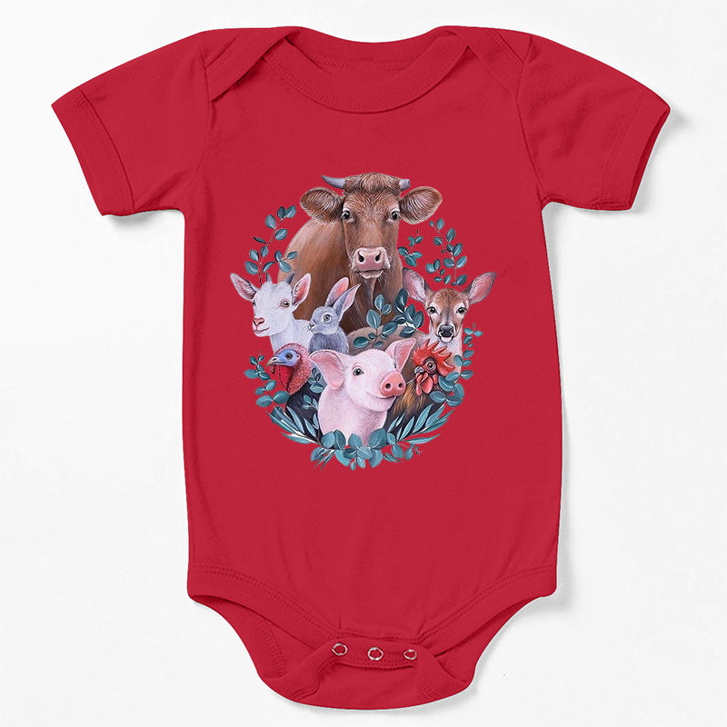 Farm Friends Baby Bodysuit