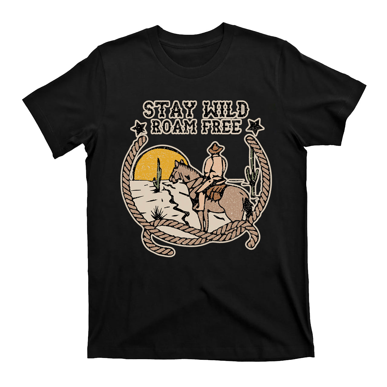 Stay Wild Western Cowboy T-Shirt