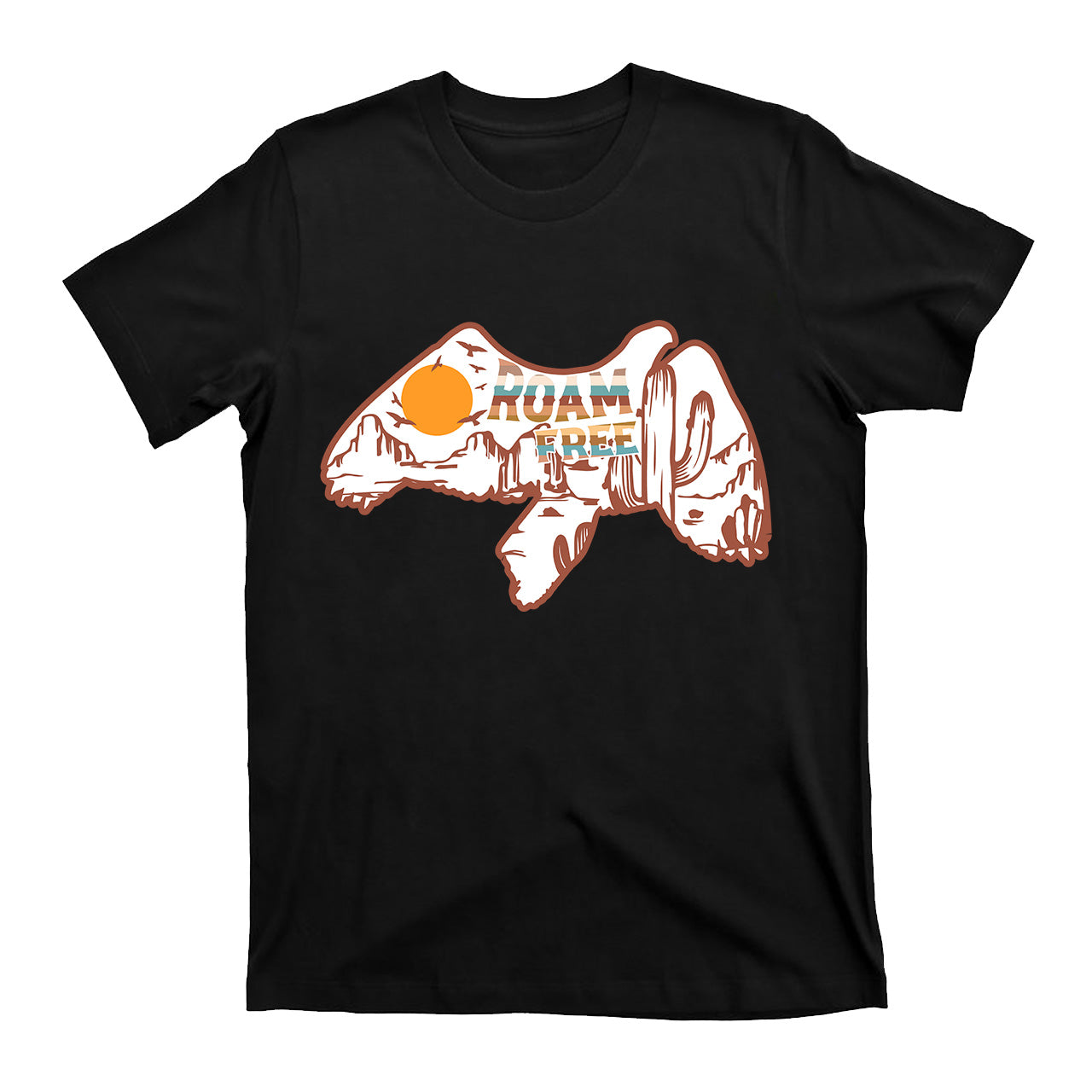 Roam Free Cowboy Independence Day T-Shirt