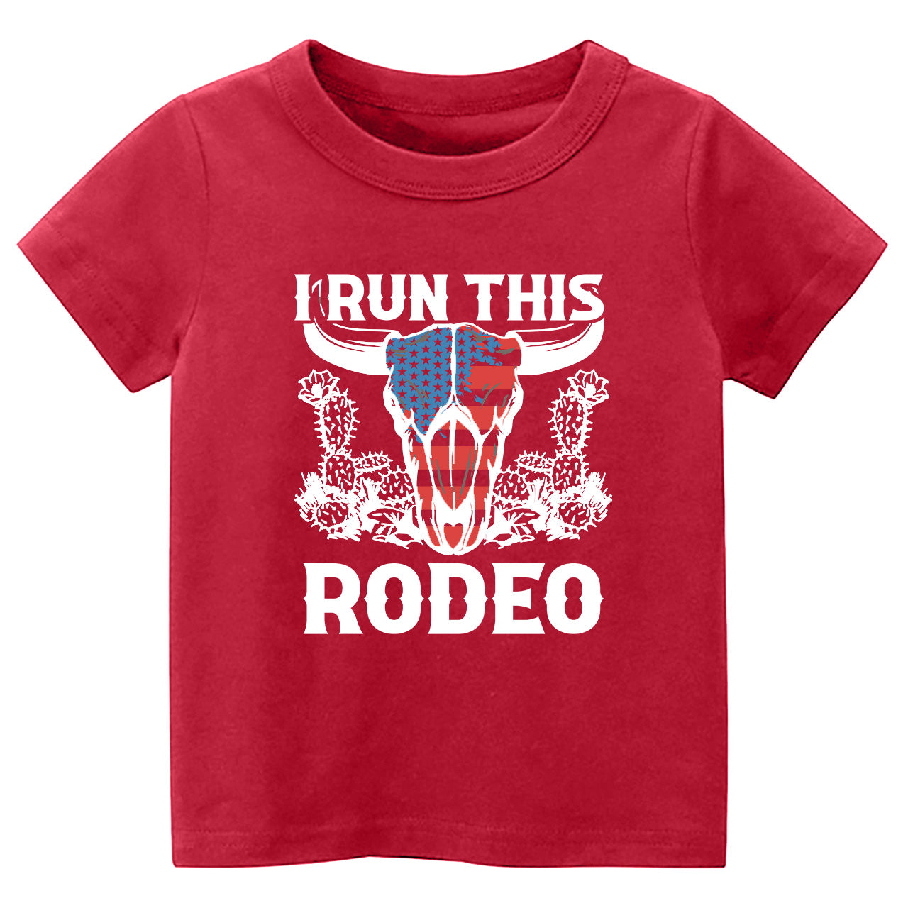 I Run This Rodeo Cowboy Kids T-shirt