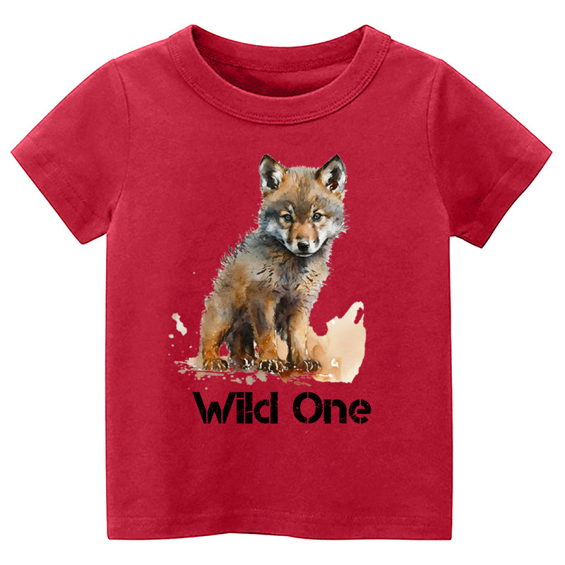 Wild One Wolf Kids T-shirt