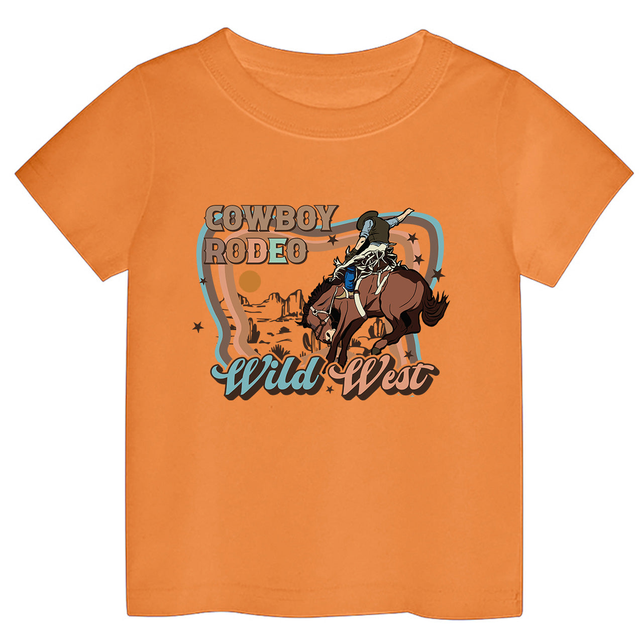 Cowboy Rodeo Wild West Cowboy Kids T-shirt