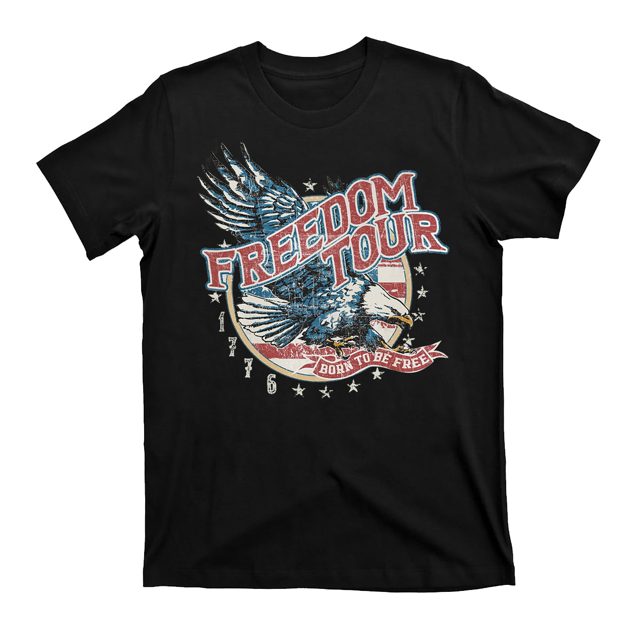 Freedom Tour Born To Be Free Cowboy T-Shirts