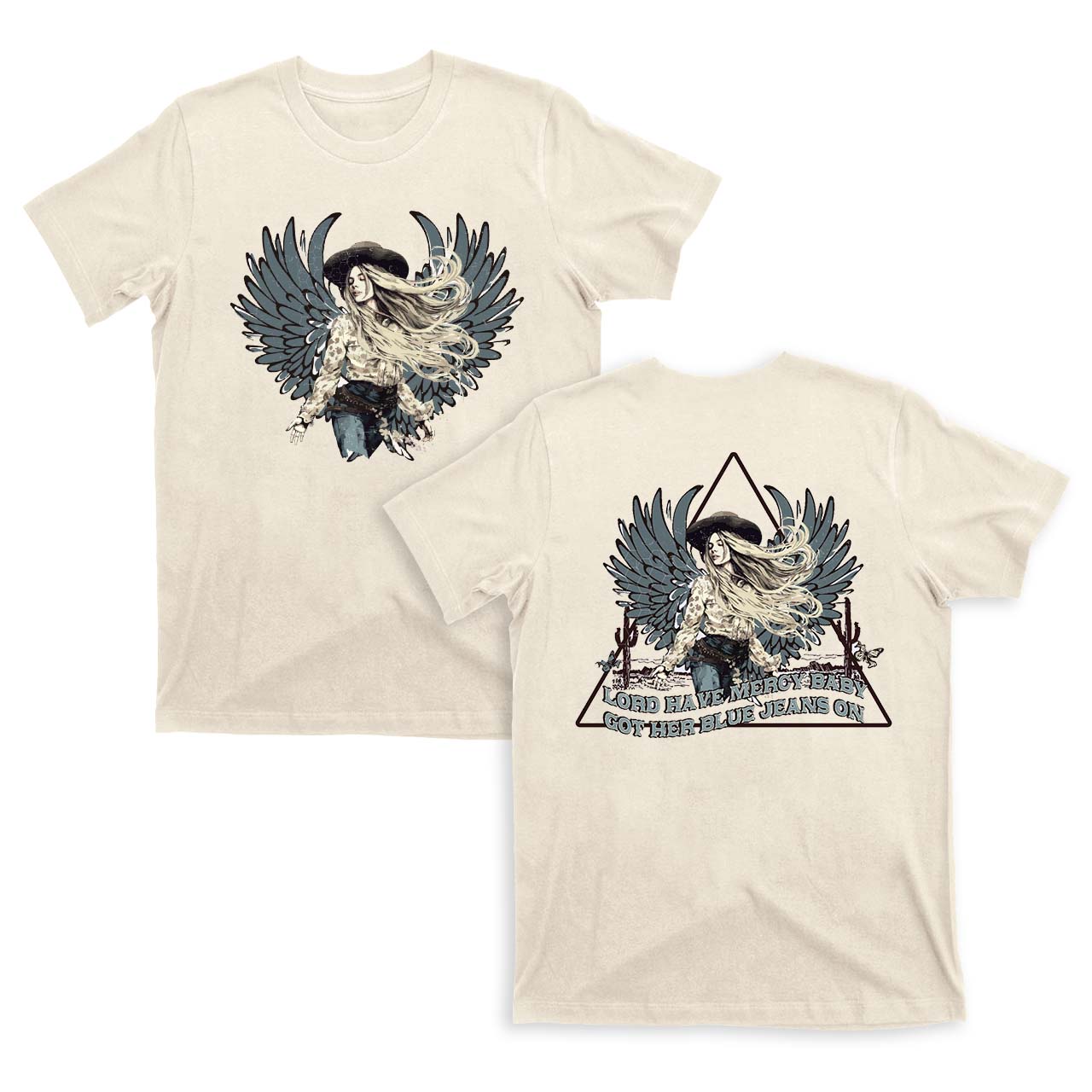 Lord Have Mercy Baby Got her Blue Jeans On Cowboy T-Shirts