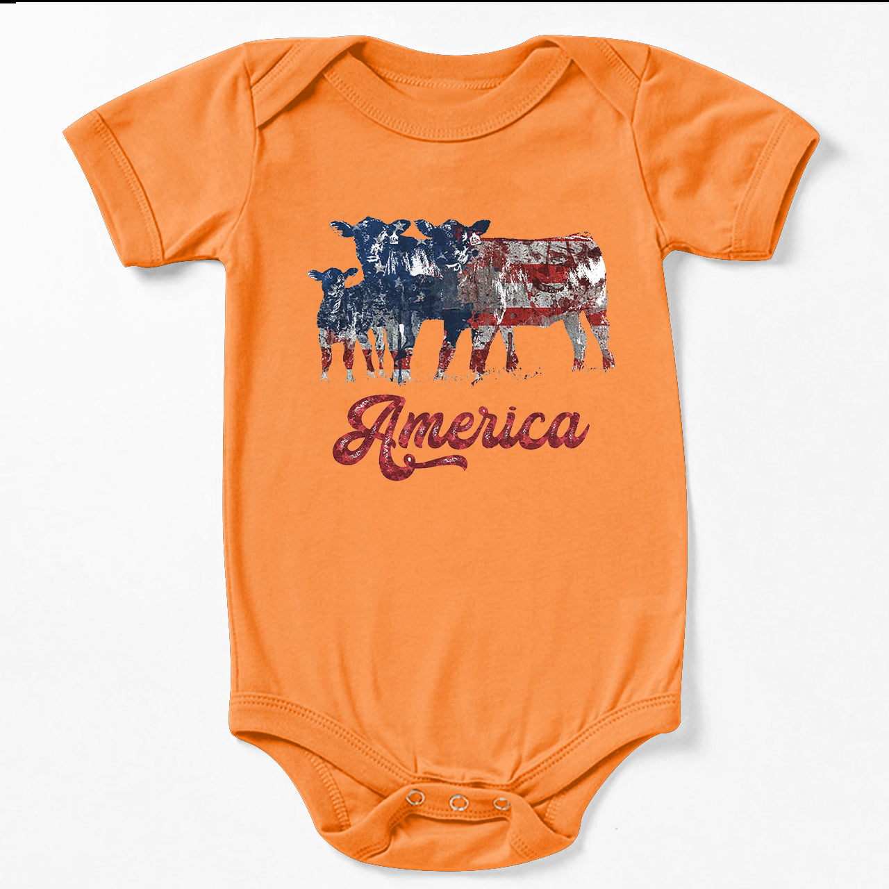 America 4th Of July Memorial Day Baby Bodysuit